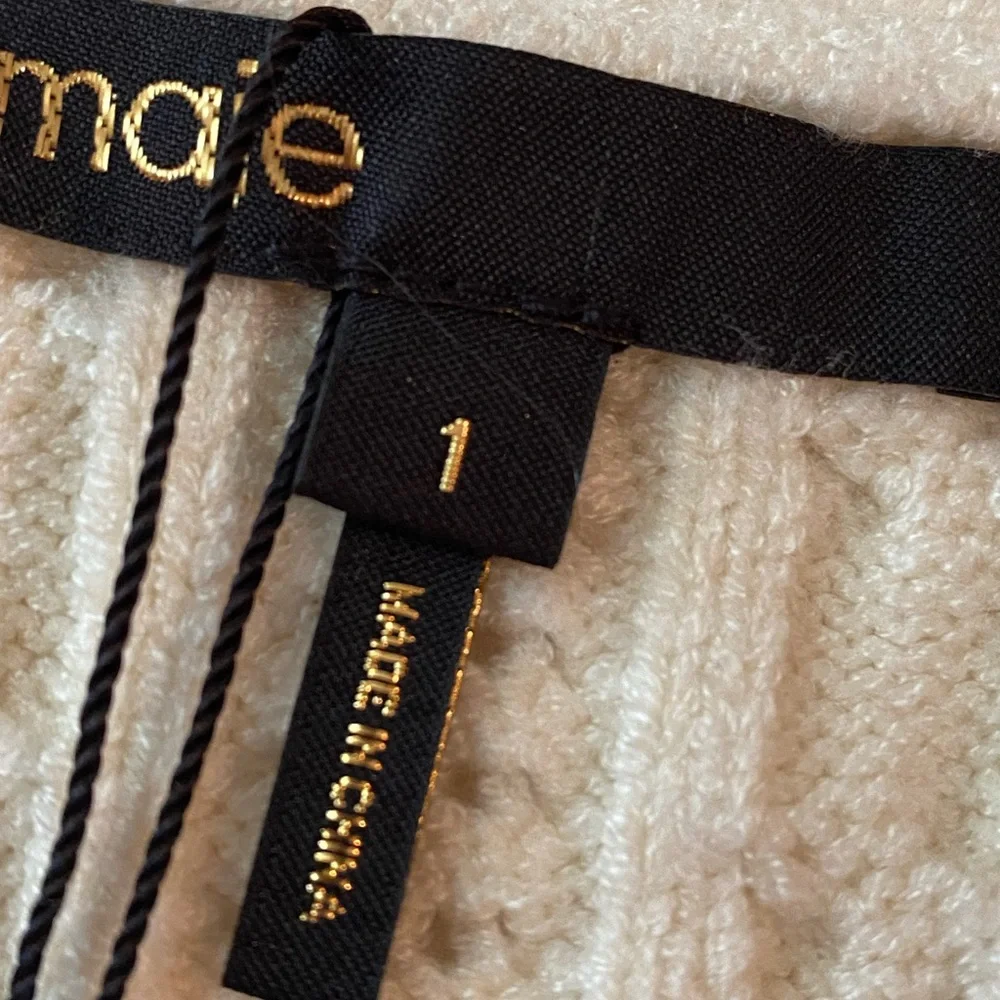 MAJE Martingale‎ Sleeveless Knitted Cardigan Sweater Vest
